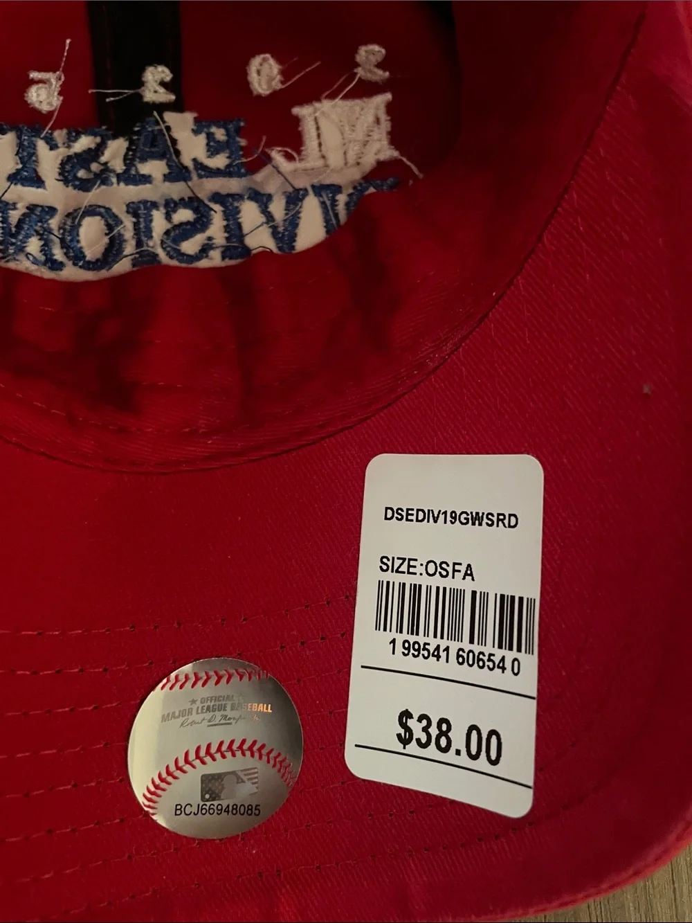 '47 Red NL East Division Champions Phillies Cap